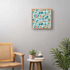 83 Oranges Cheetahs In Grapefruit Grove Framed Wall Art