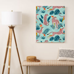 83 Oranges Cheetahs In Grapefruit Grove Art Canvas