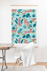 83 Oranges Cheetahs In Grapefruit Grove Art Print And Hanger