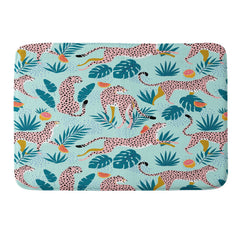 83 Oranges Cheetahs In Grapefruit Grove Memory Foam Bath Mat