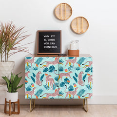 83 Oranges Cheetahs In Grapefruit Grove Credenza