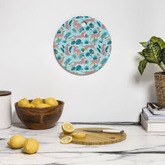 83 Oranges Cheetahs In Grapefruit Grove Cutting Board Round