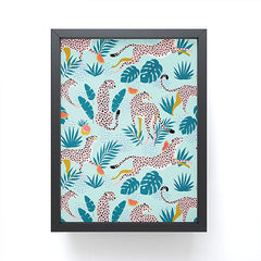 83 Oranges Cheetahs In Grapefruit Grove Framed Mini Art Print
