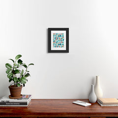 83 Oranges Cheetahs In Grapefruit Grove Framed Art Print