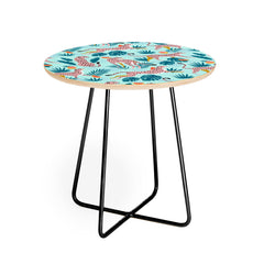 83 Oranges Cheetahs In Grapefruit Grove Round Side Table