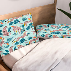 83 Oranges Cheetahs In Grapefruit Grove Pillow Shams