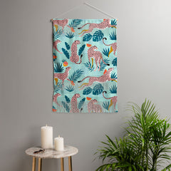 83 Oranges Cheetahs In Grapefruit Grove Wall Hanging Portrait