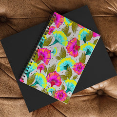 83 Oranges Ecstatic Floral Spiral Notebook