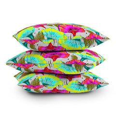 83 Oranges Ecstatic Floral Throw Pillow