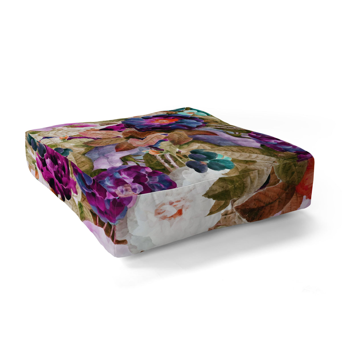 83 Oranges Eves Garden Floor Pillow Square