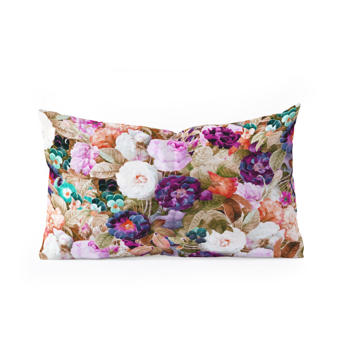 83 Oranges Eves Garden Oblong Throw Pillow