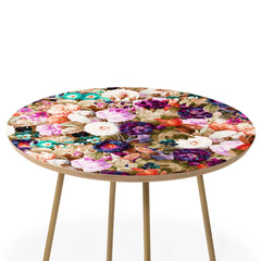 83 Oranges Eves Garden Round Side Table