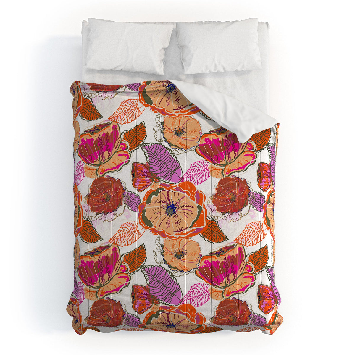 83 Oranges Fall Flora Comforter