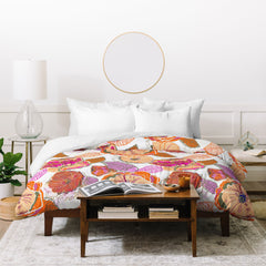 83 Oranges Fall Flora Duvet Cover