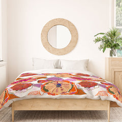 83 Oranges Fall Flora Duvet Cover