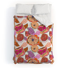 83 Oranges Fall Flora Duvet Cover