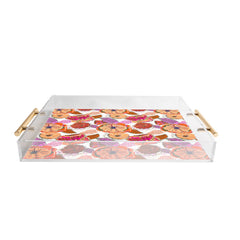 83 Oranges Fall Flora Acrylic Tray