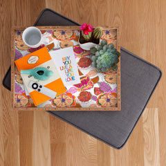 83 Oranges Fall Flora Rectangular Tray