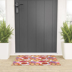 83 Oranges Fall Flora Welcome Mat