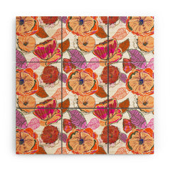 83 Oranges Fall Flora Wood Wall Mural