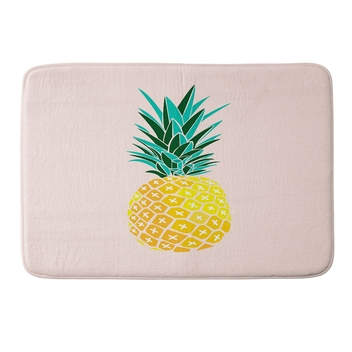 83 Oranges Finapple Memory Foam Bath Mat