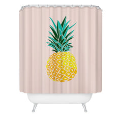 83 Oranges Finapple Shower Curtain