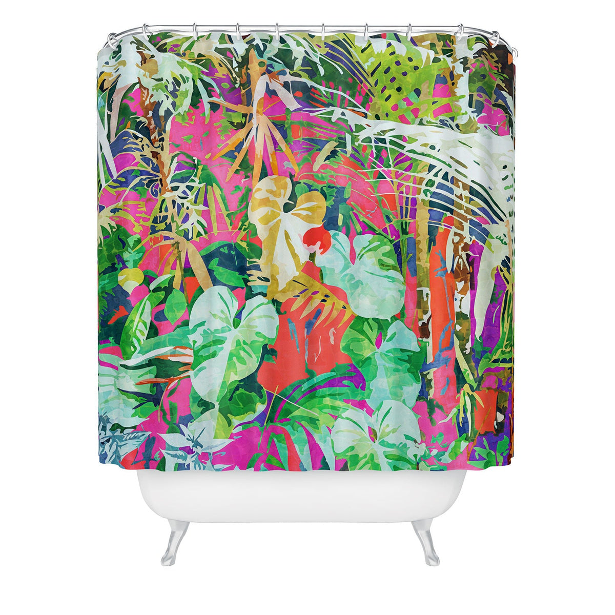 83 Oranges Find Me Where The Tropical Shower Curtain
