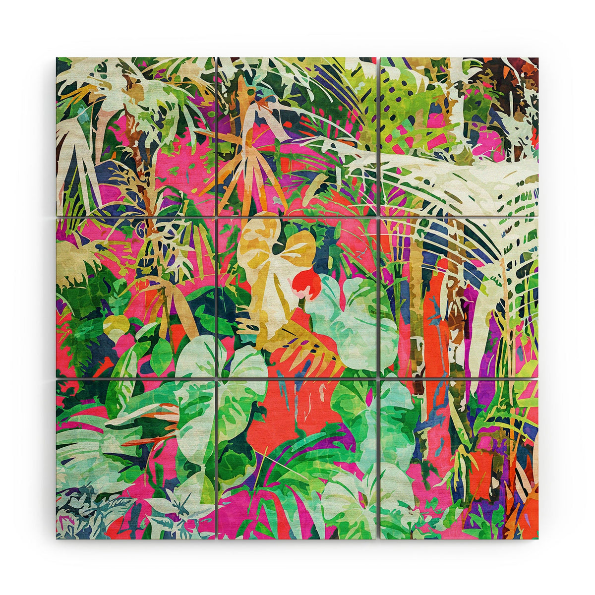 83 Oranges Find Me Where The Tropical Wood Wall Mural