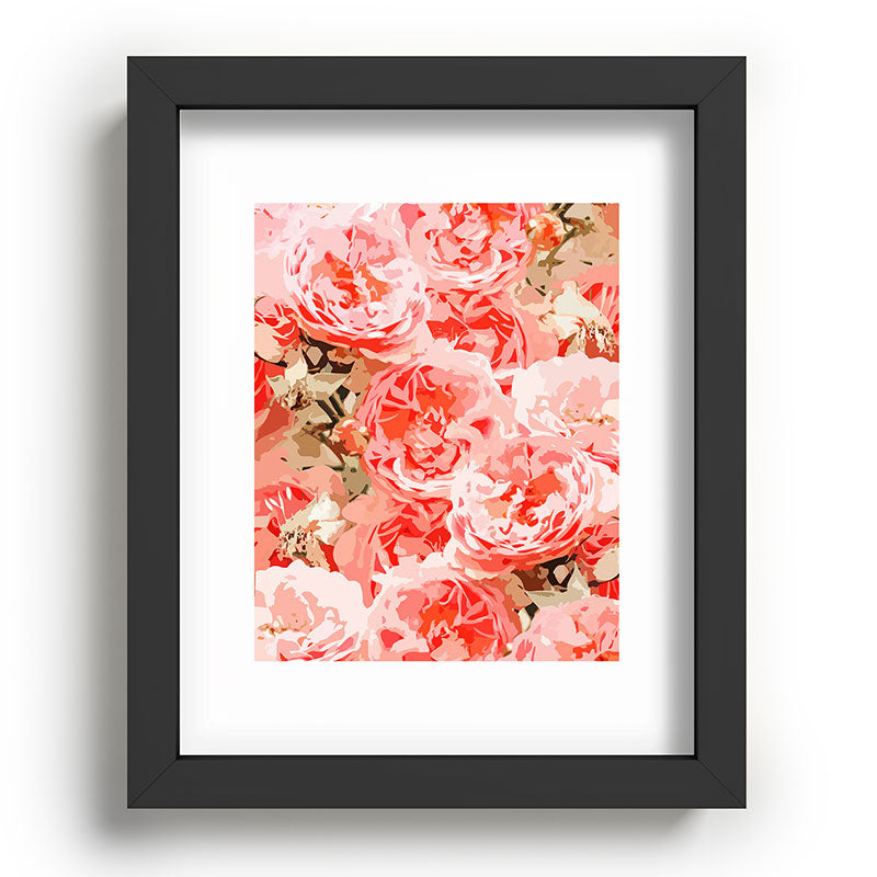 83 Oranges Fiona Floral Recessed Framing Rectangle