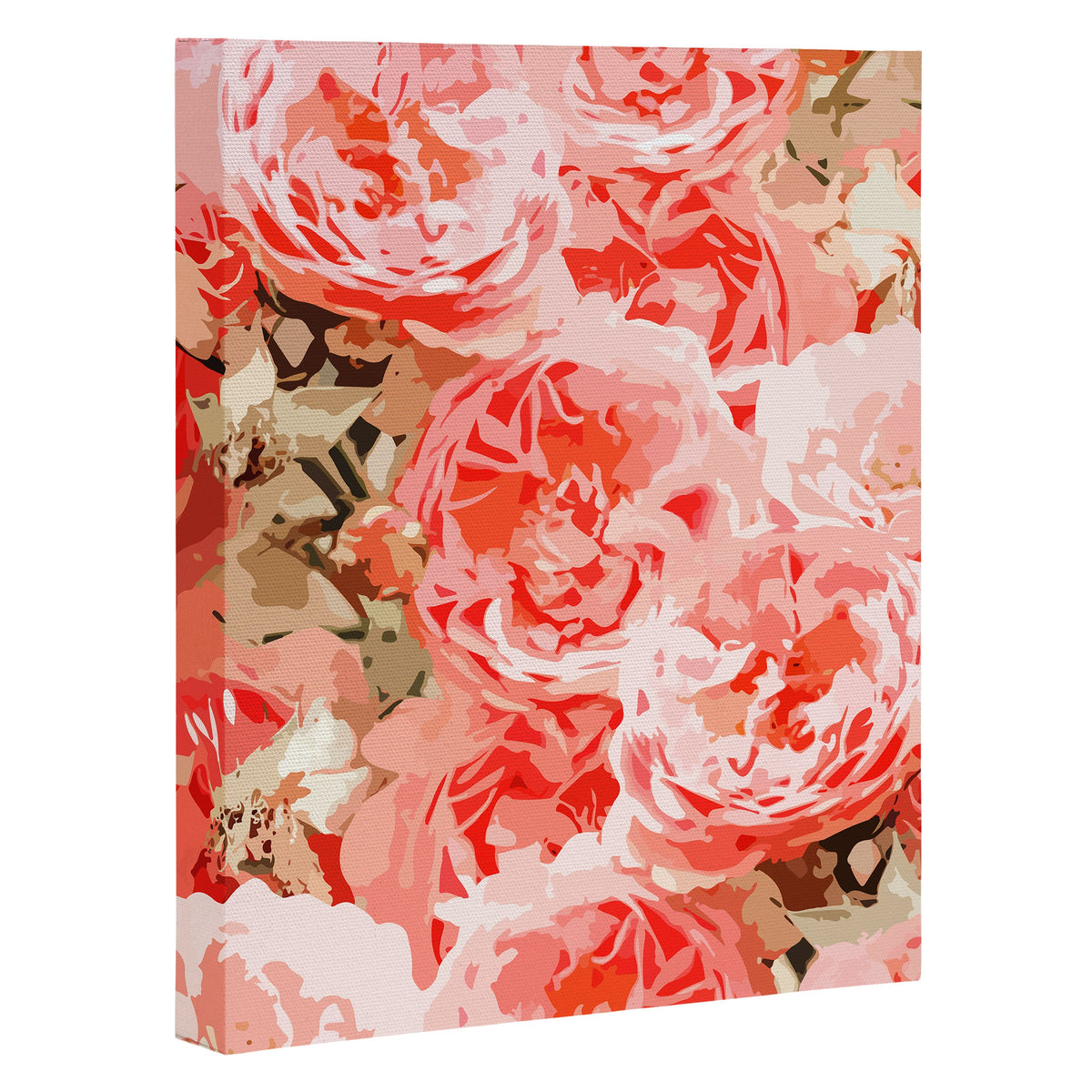 83 Oranges Fiona Floral Art Canvas