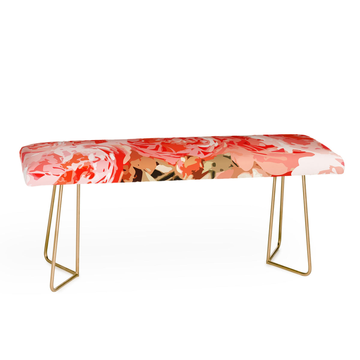 83 Oranges Fiona Floral Bench