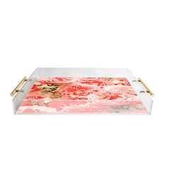 83 Oranges Fiona Floral Acrylic Tray