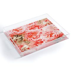 83 Oranges Fiona Floral Acrylic Tray
