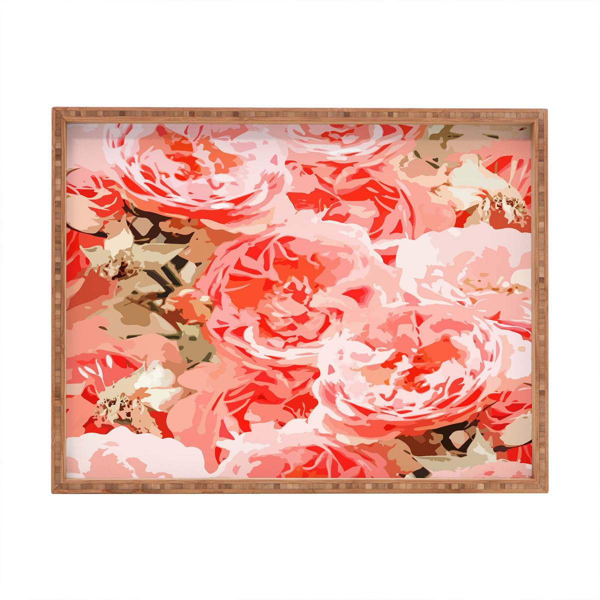83 Oranges Fiona Floral Rectangular Tray