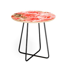 83 Oranges Fiona Floral Round Side Table