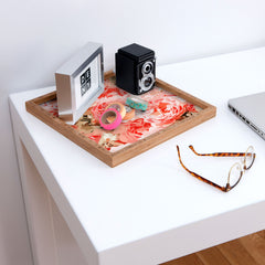 83 Oranges Fiona Floral Square Tray