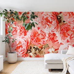 83 Oranges Fiona Floral Wall Mural
