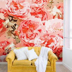 83 Oranges Fiona Floral Wall Mural