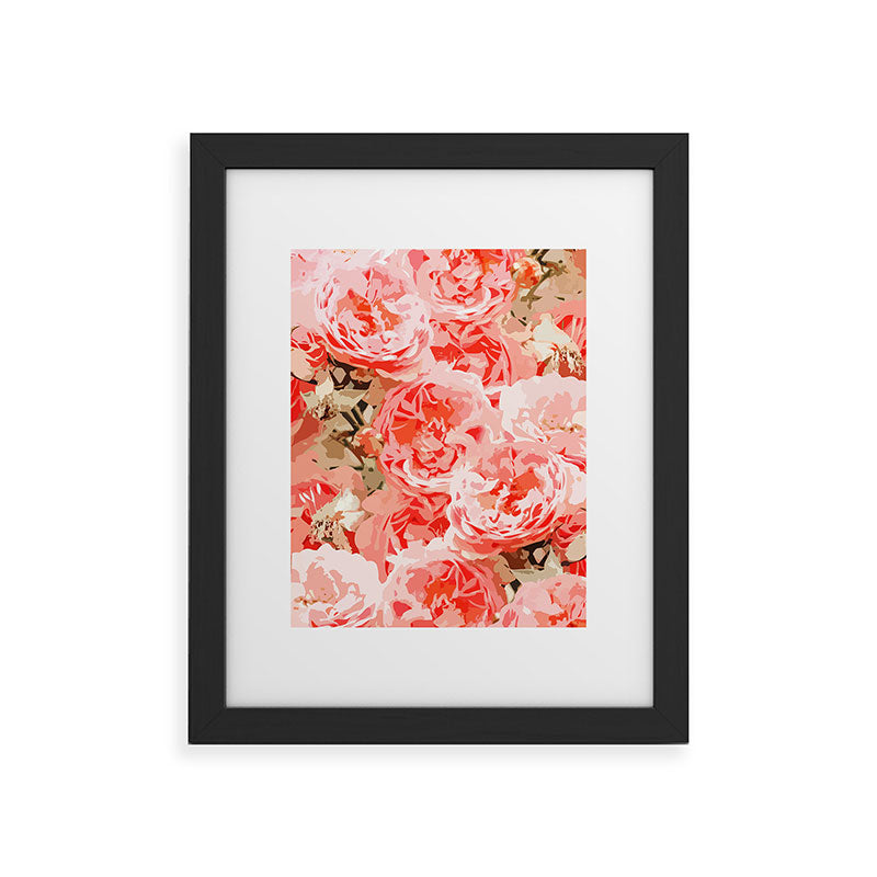 83 Oranges Fiona Floral Framed Art Print