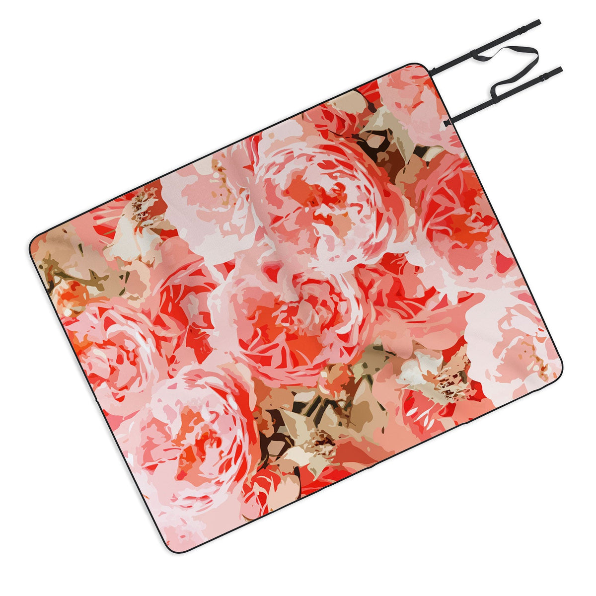 83 Oranges Fiona Floral Picnic Blanket
