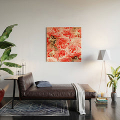 83 Oranges Fiona Floral Wood Wall Mural