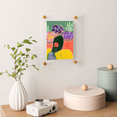 83 Oranges Fish Market Floating Acrylic Print