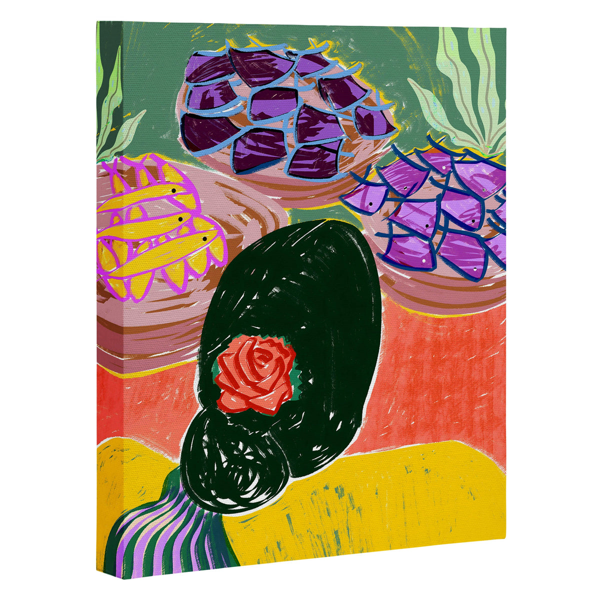 83 Oranges Fish Market Art Canvas