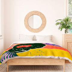 83 Oranges Fish Market Duvet Cover