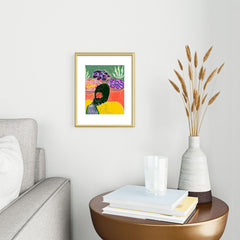 83 Oranges Fish Market Metal Framed Art Print