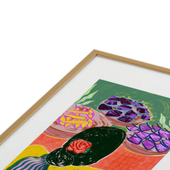 83 Oranges Fish Market Metal Framed Art Print