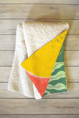 83 Oranges Fish Market Fleece Throw Blanket
