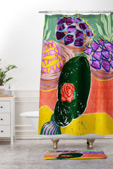 83 Oranges Fish Market Memory Foam Bath Mat