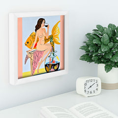 83 Oranges Fishy Shananigans Art Recessed Framing Square