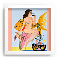 83 Oranges Fishy Shananigans Art Recessed Framing Square